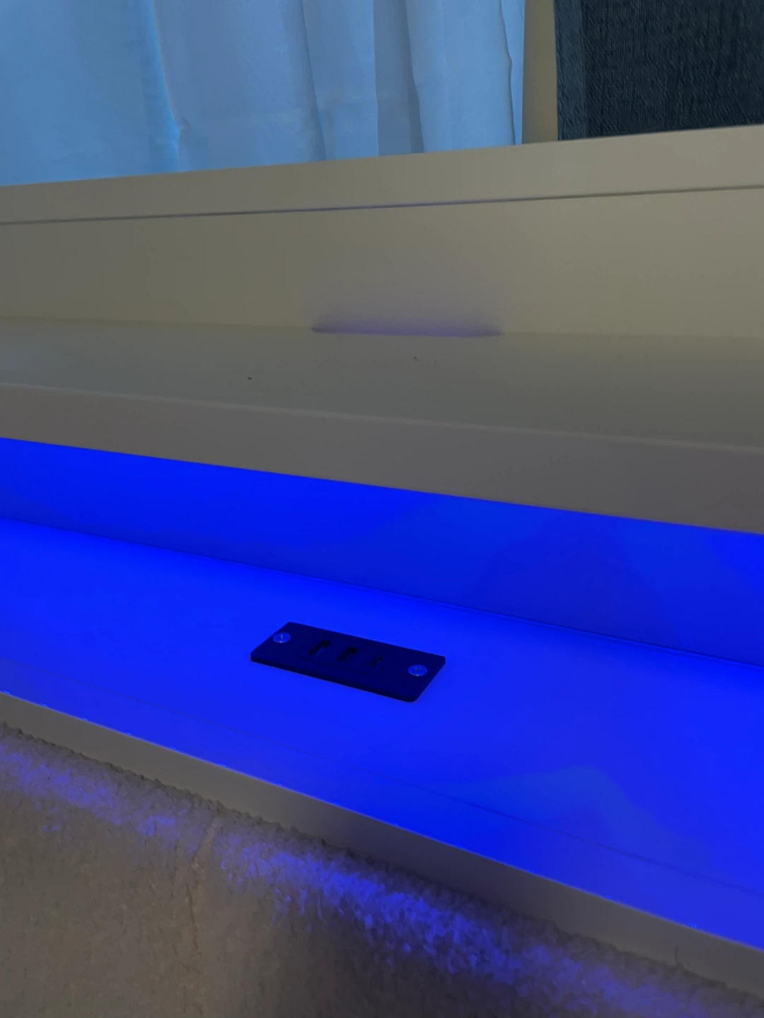 King Size Bed frame with LED light - photo 5
