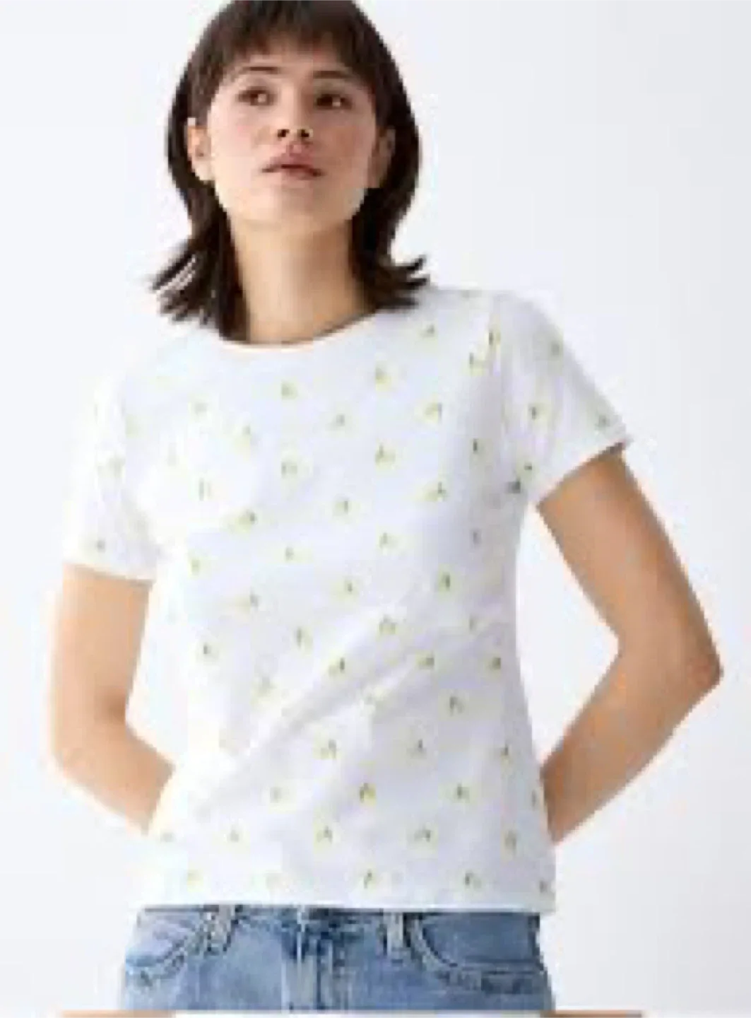 GAP White Lemon Print T-Shirt - Size S thumbnail