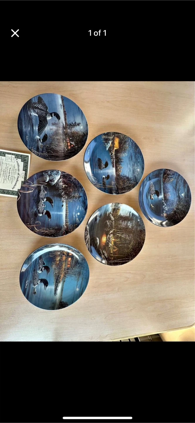 Bradford Exchange Loon Plates