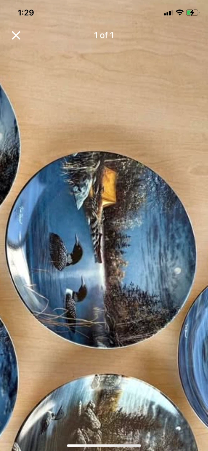 Bradford Exchange Loon Plates - photo 3