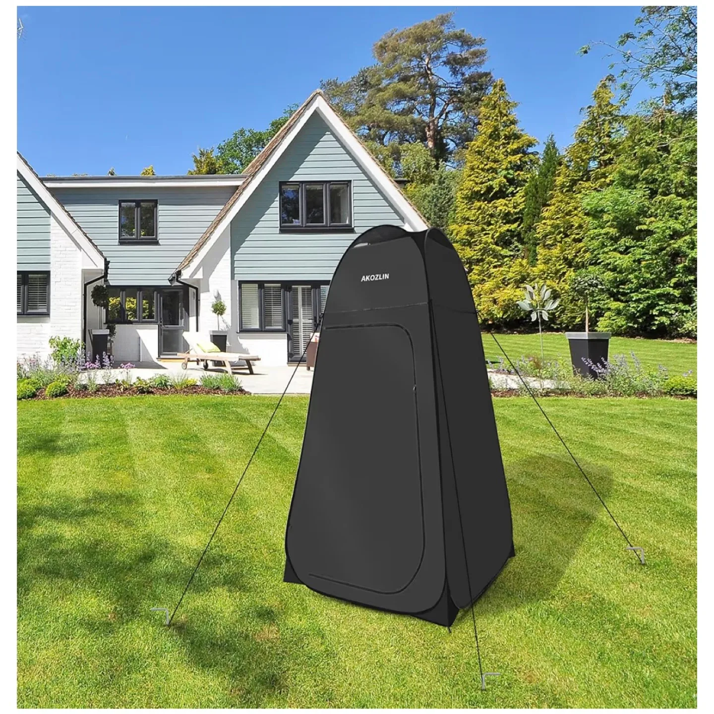 BRAND NEW Akozlin Portable Pop Up Tent - Black image indicator(9)