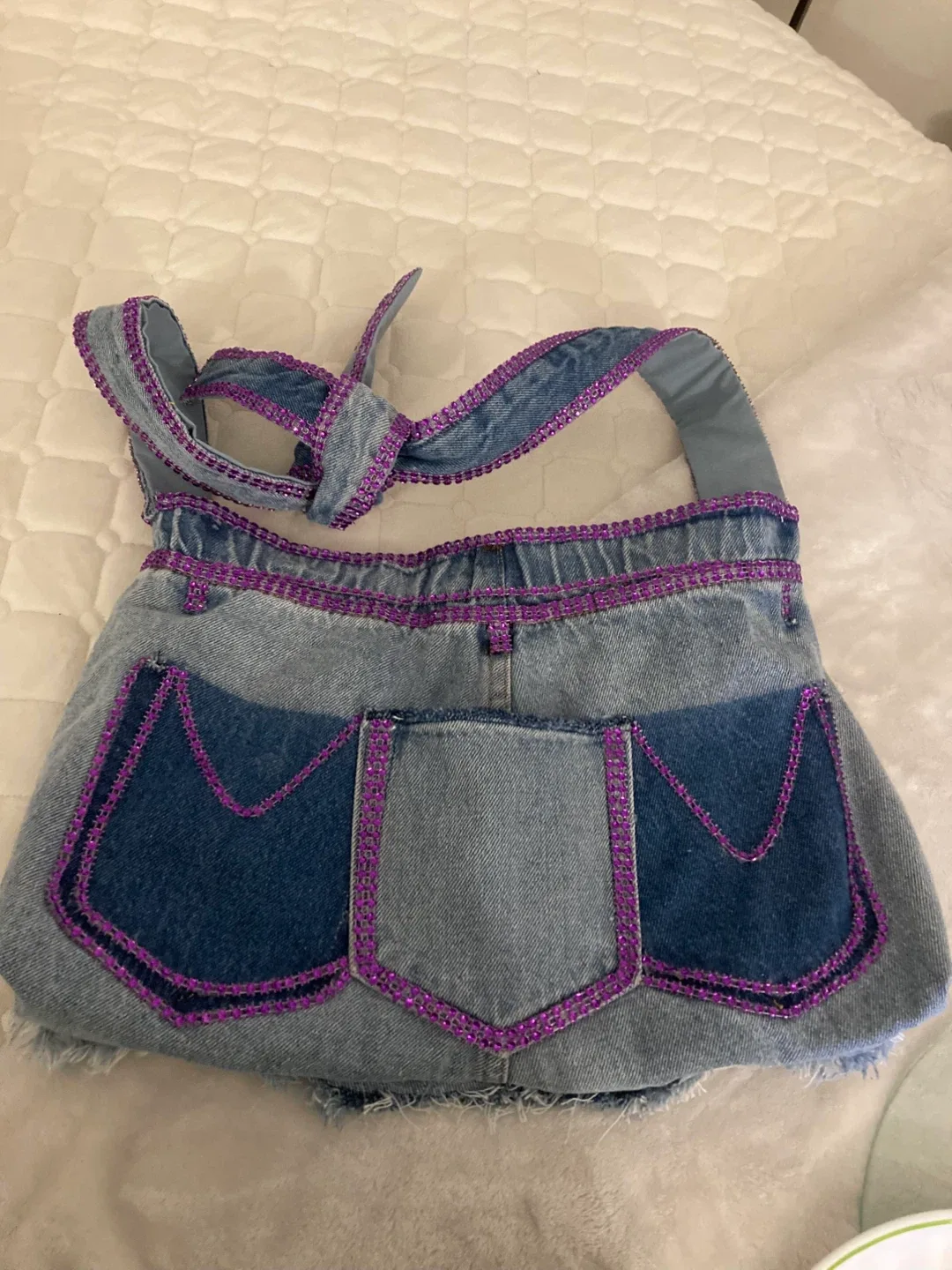 Handmade Denim Shoulder Bag image indicator(3)