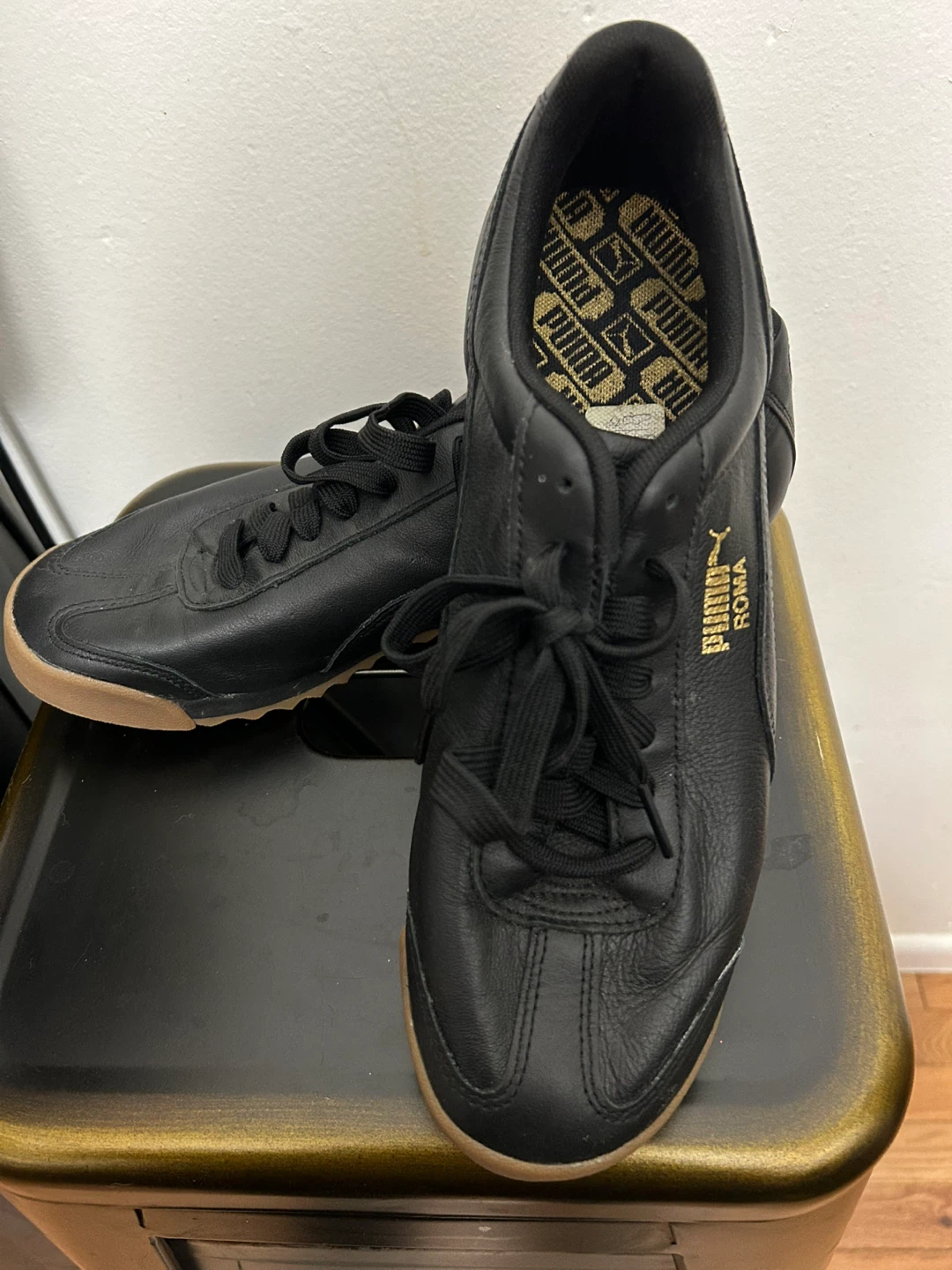 Puma Roma Black Leather Sneakers - photo 2