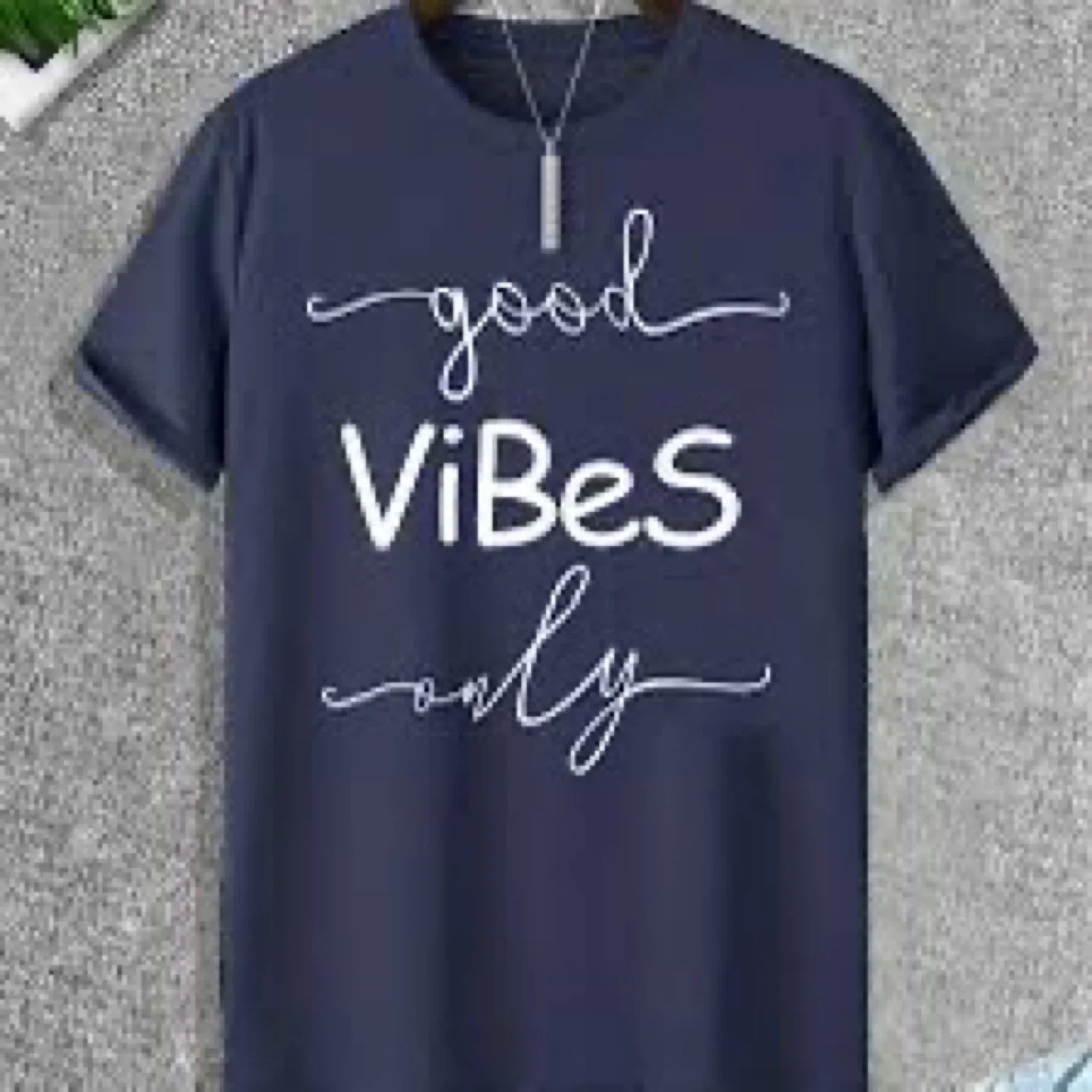 Good Vibes Only Navy T-Shirt image indicator(3)