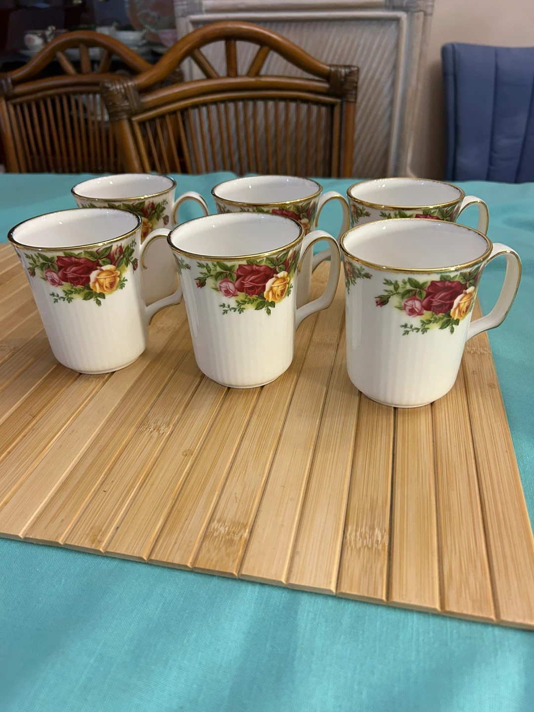Royal Albert Old Country Roses Tea Cups (Set of 6)