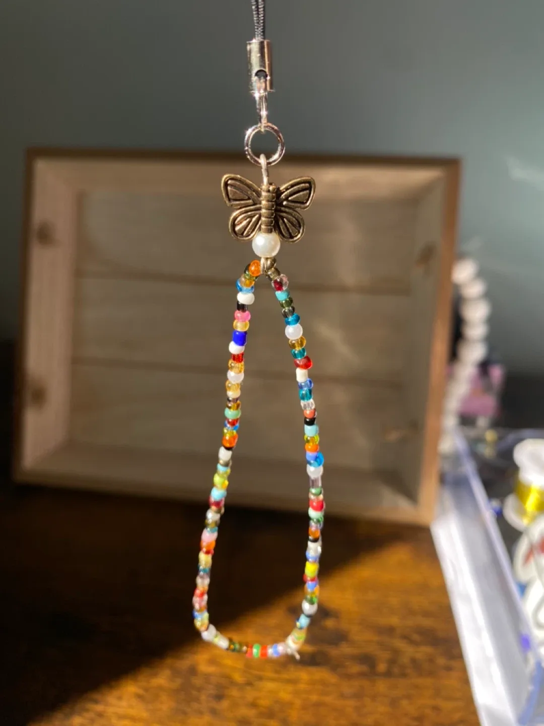 Handmade Beaded Bracelet & Phone charms image indicator(6)