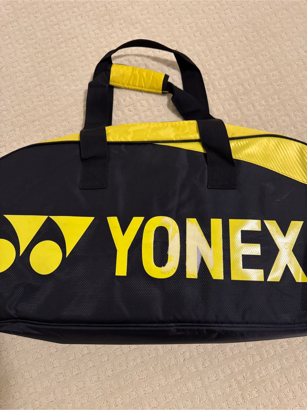 Yonex Badminton/Tennis Racquet Bag - Black & Yellow - photo 2