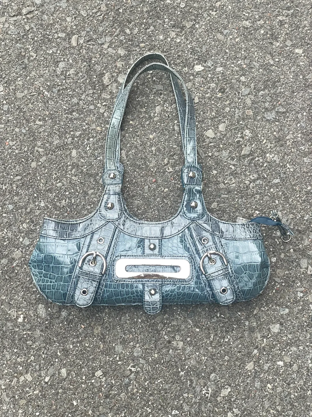 Y2K Princess Crocodile Shoulder Bag thumbnail