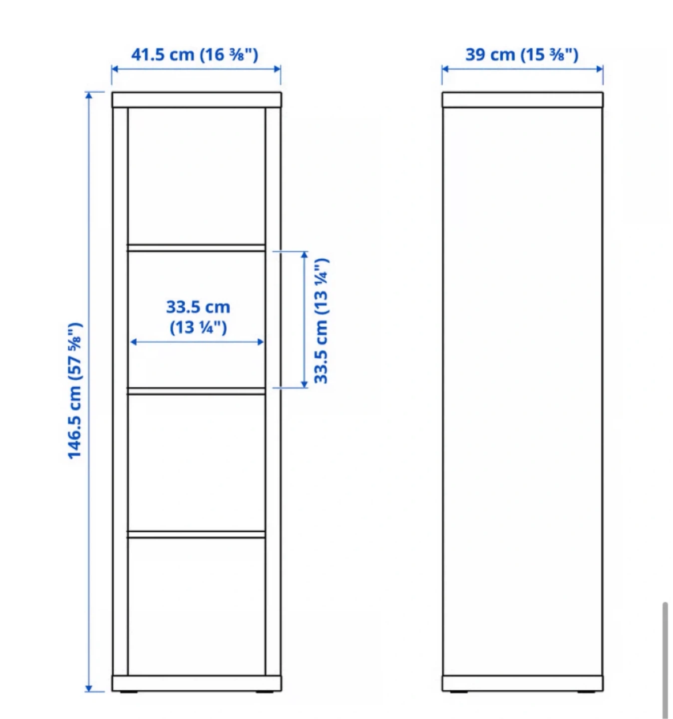 IKEA Kallax Shelf Unit - Black-Brown - photo 4