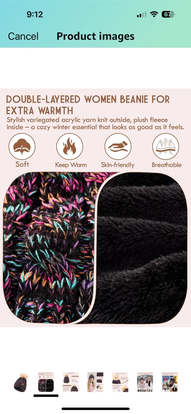 New Winuoesa Winter Beanie Hat - - photo 3