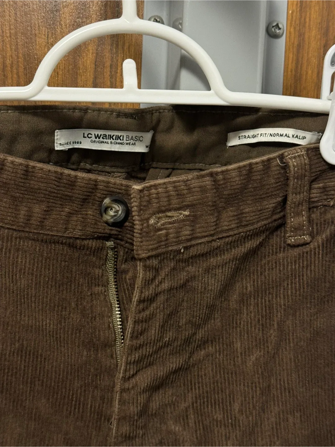 LC Waikiki Brown Corduroy Pants - Straight Fit image indicator(2)