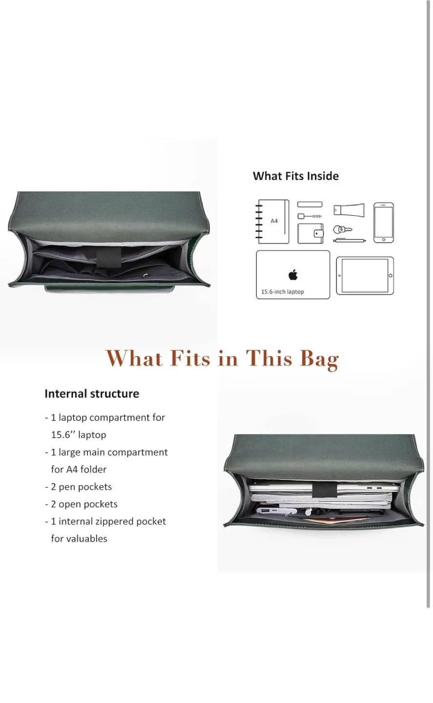 ECOSUSI Black Laptop Backpack 15.6 inch image indicator(2)