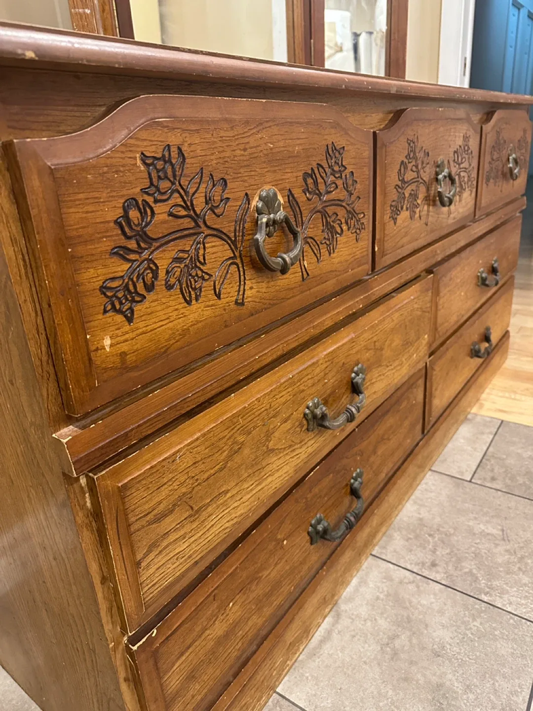 Vintage Dresser by Ideal Quality Furniture (CAN DElLIVER) image indicator(5)