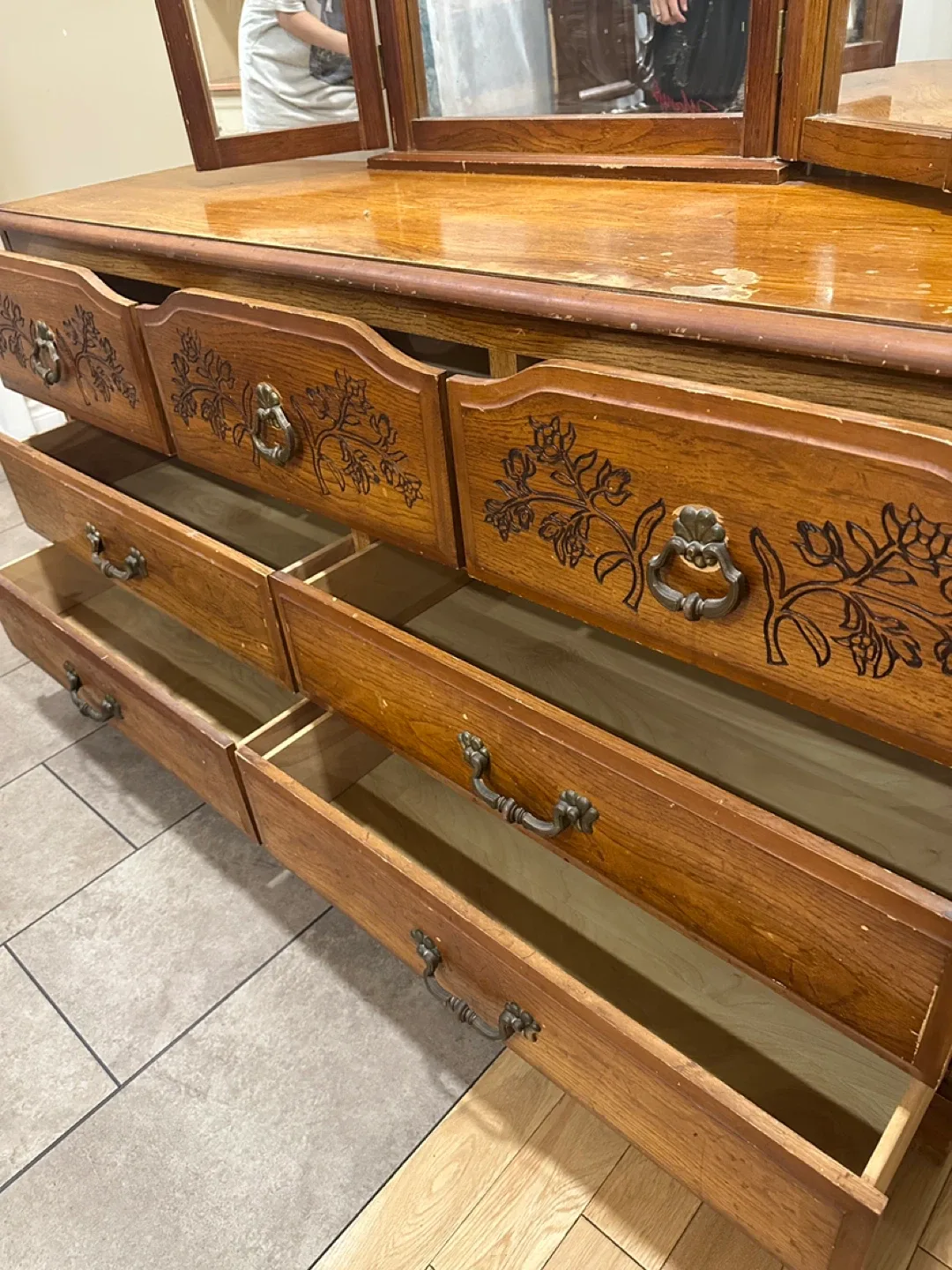 Vintage Dresser by Ideal Quality Furniture (CAN DElLIVER) image indicator(8)