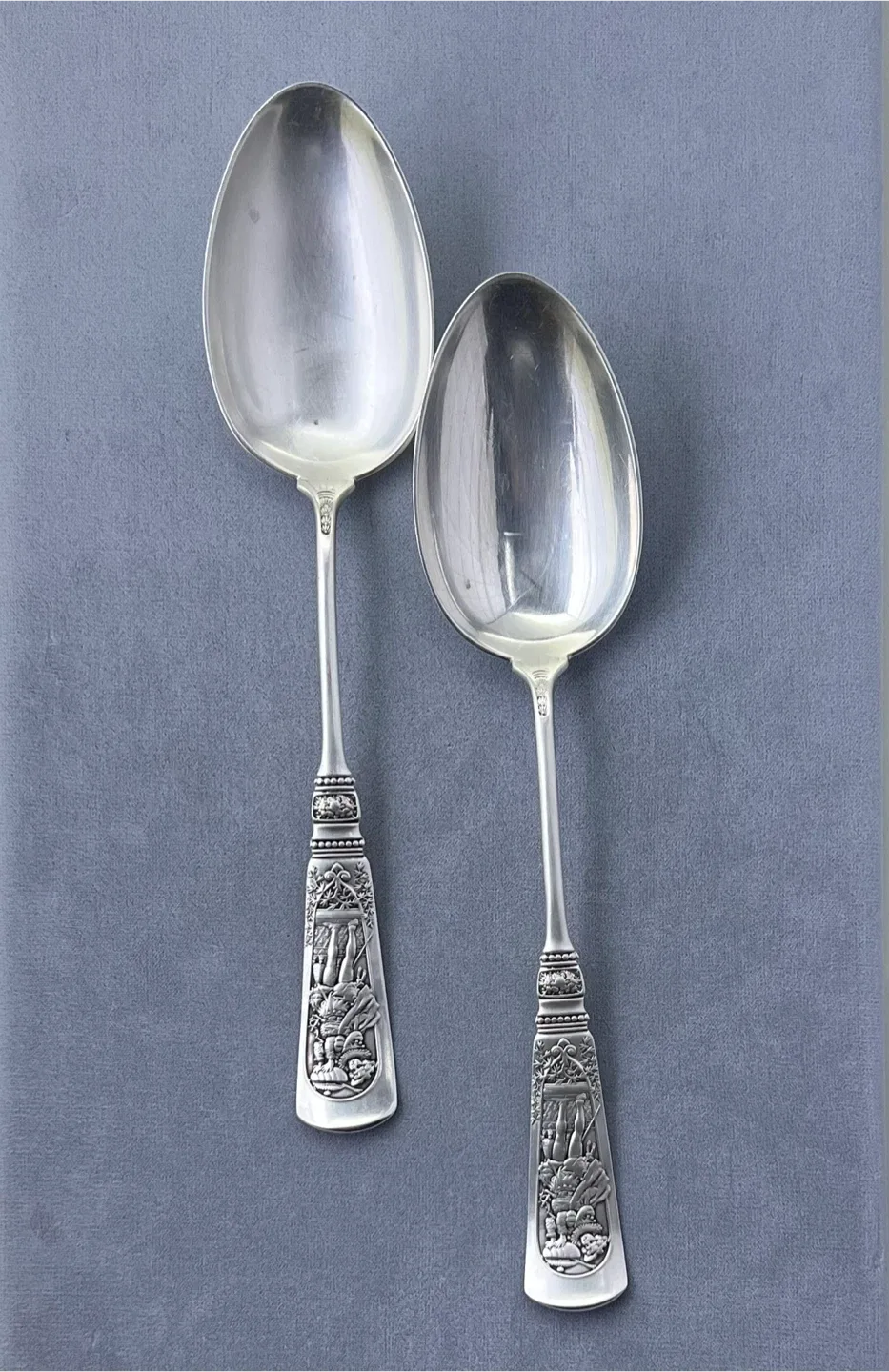 Vintage Gorham Sterling Silver Serving Spoons thumbnail