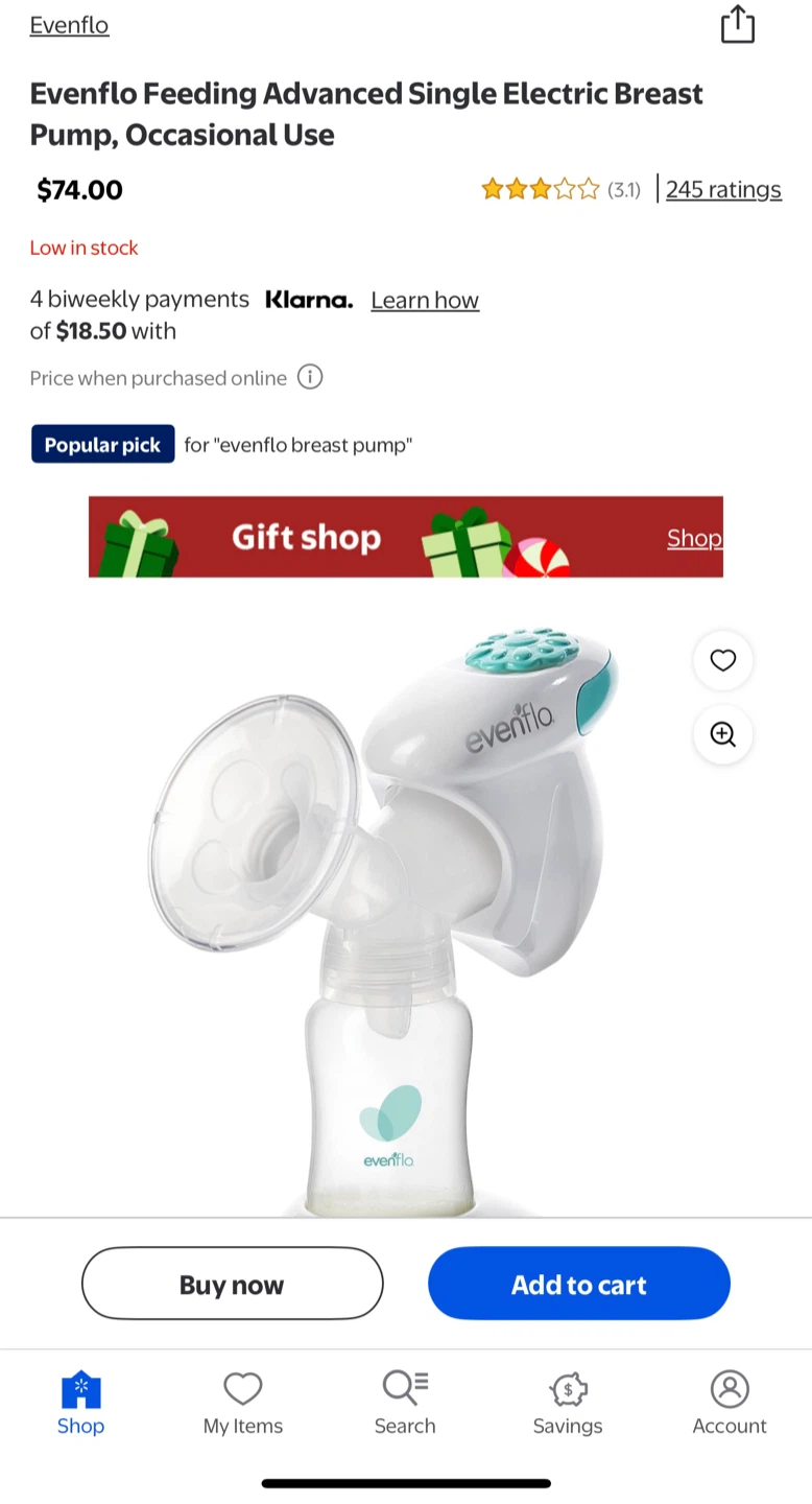 Evenflo Advanced Single Electric Breast Pump