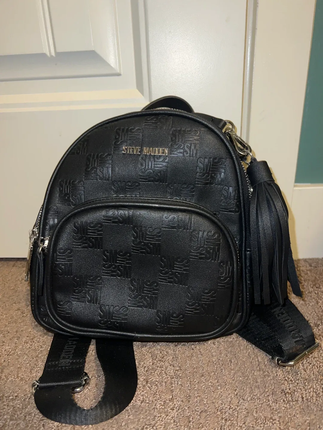 Steve Madden Black Mini Backpack image indicator(2)