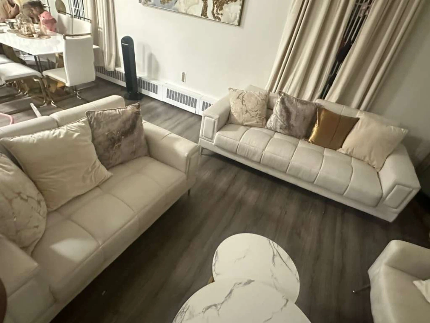 Cream Sofa Set