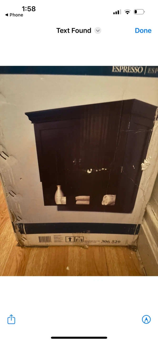 Espresso Wall Cabinet 27"x11"x26" - photo 2