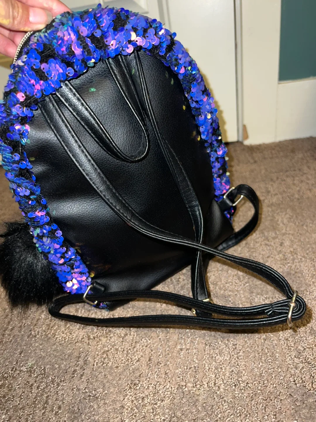Justice Sequin Backpack - Initial V image indicator(6)