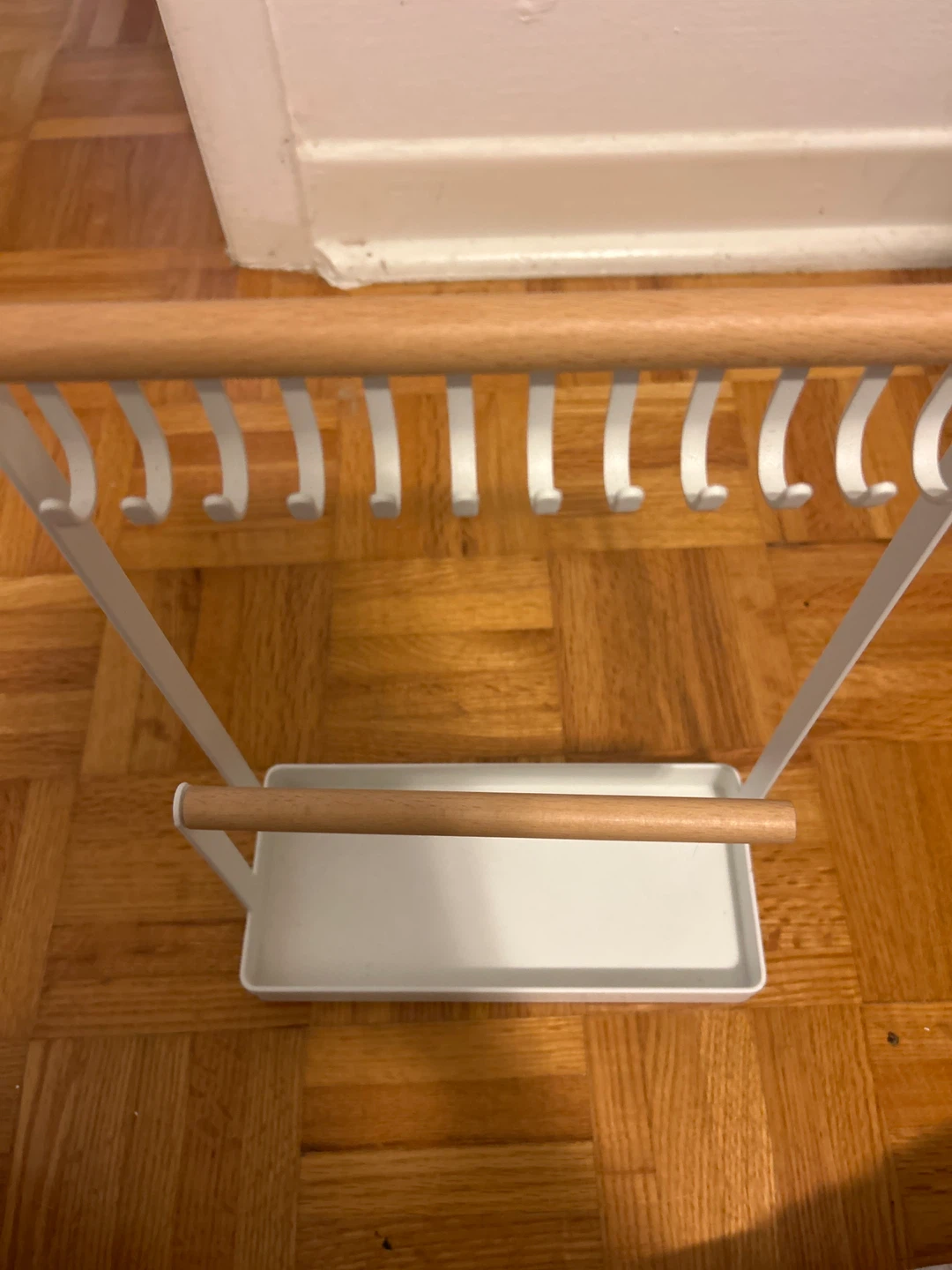 #cleanout White & Wood Jewellery Stand - photo 2