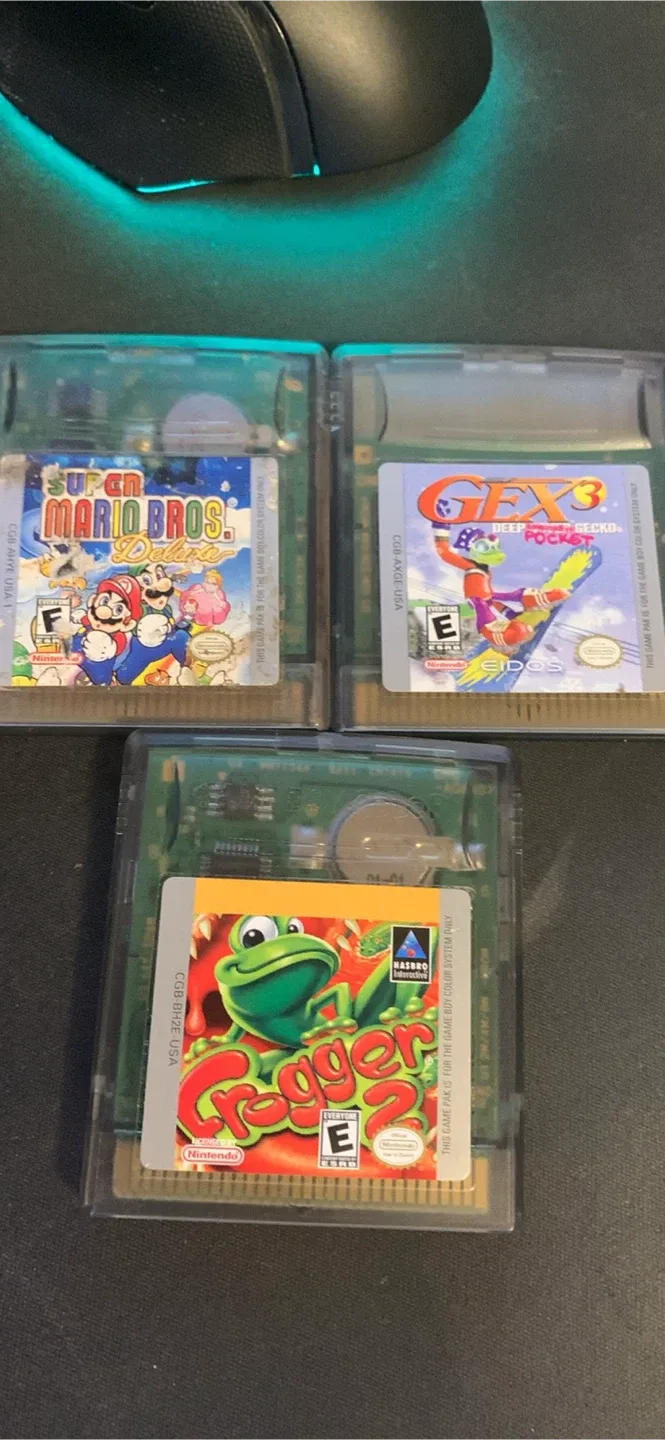 Game Boy Color Games: Mario, Gex 3, Crogger 2 thumbnail
