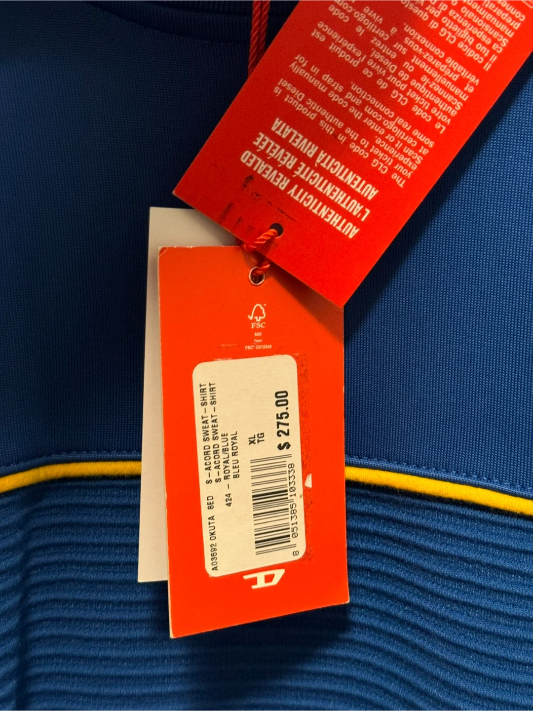 BNWT Diesel SweatShirt - Size XL - photo 2