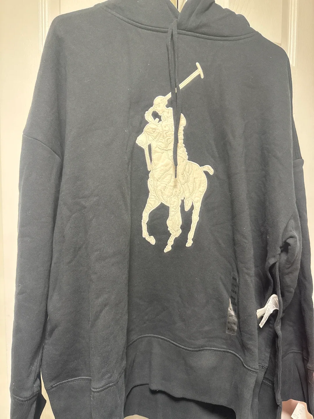 Polo Ralph Lauren Black Hoodie - Size XS/S thumbnail