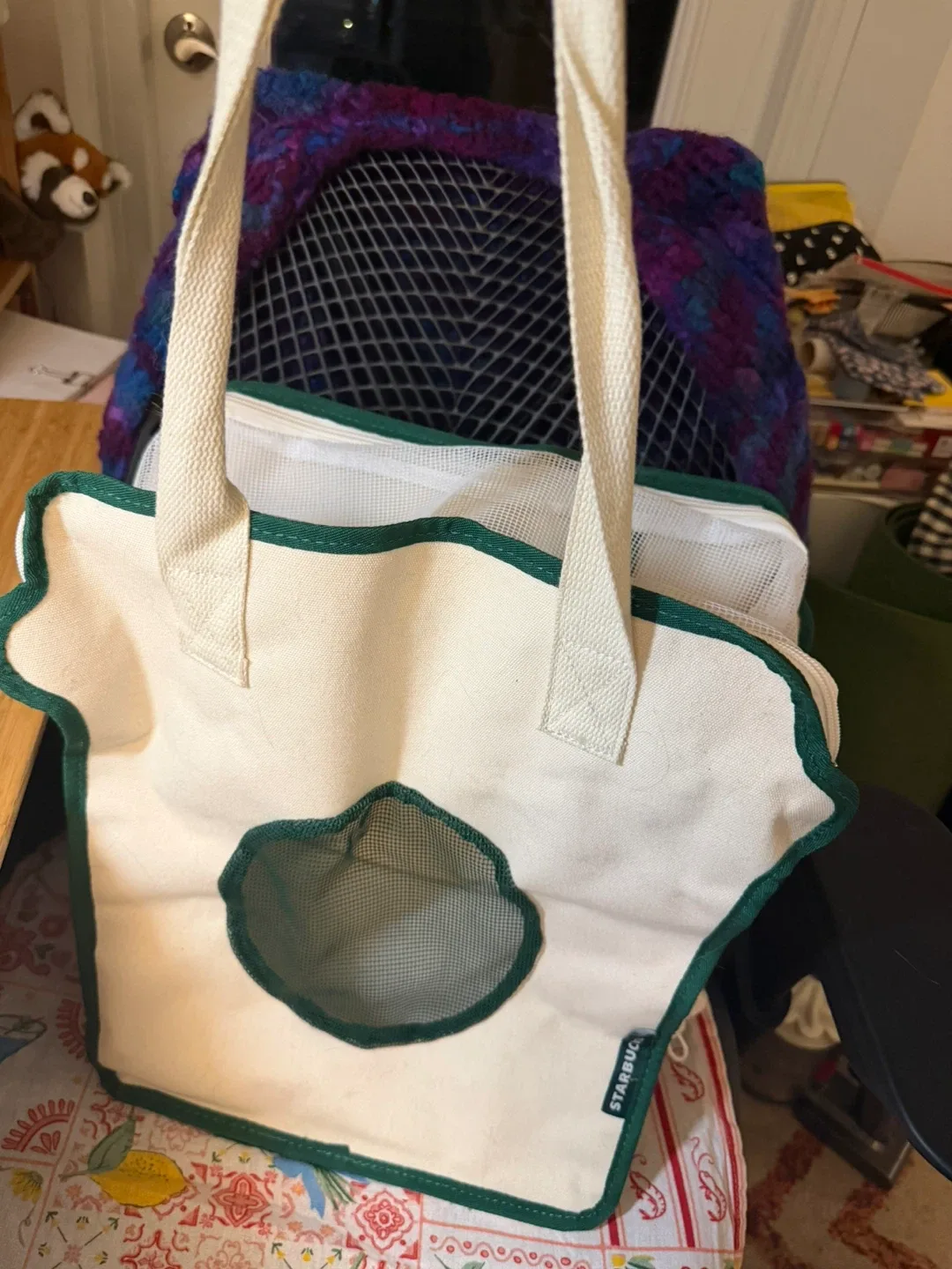 Starbucks City Canvas Cat carrier Bag image indicator(3)