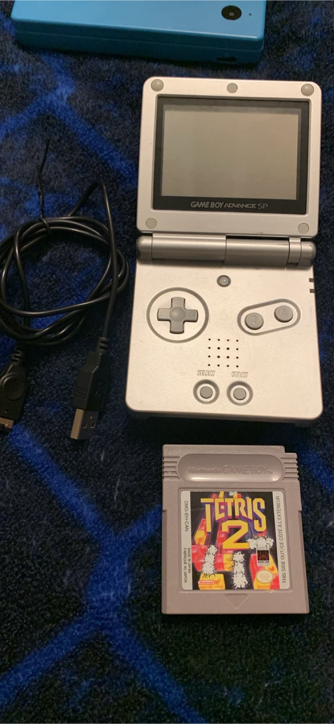 Game Boy Advance SP with Tetris 2 Game