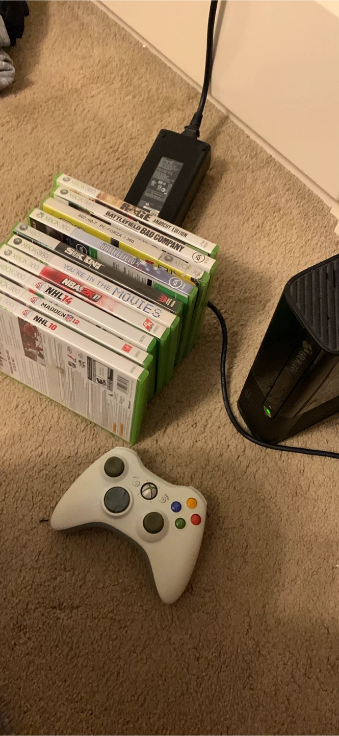 Xbox 360 Console, Controller & Games Bundle