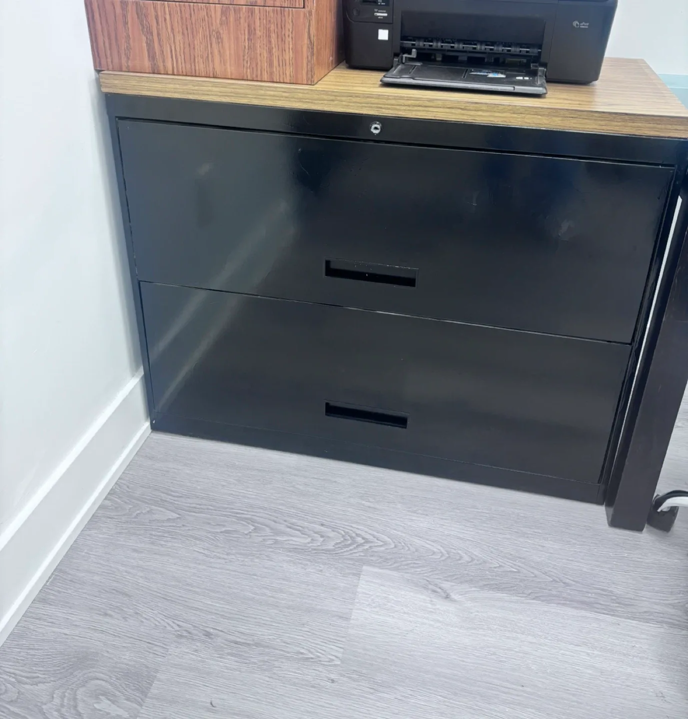 🥕Black Two-Drawer Filing Cabinet image indicator(2)