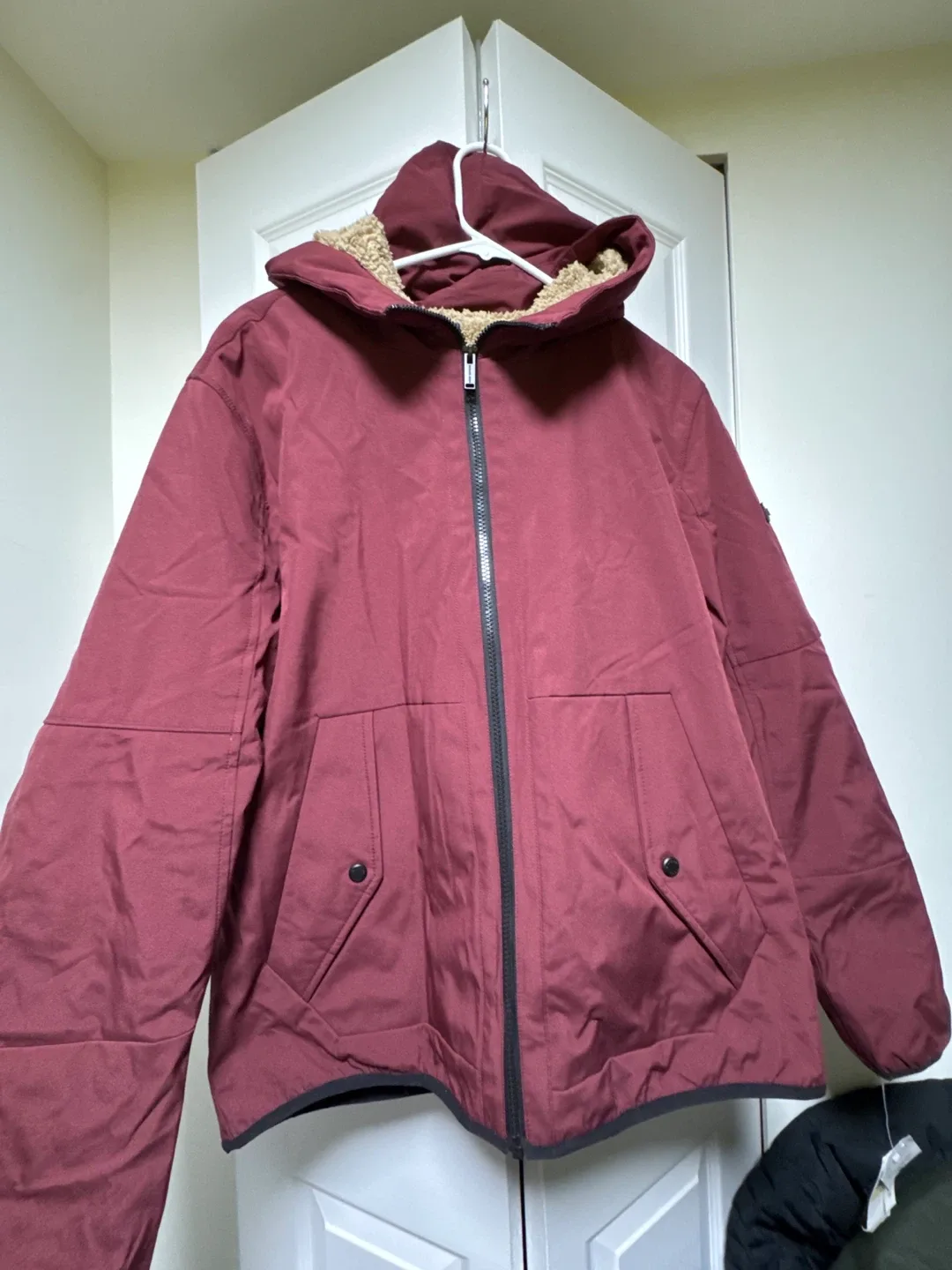 Michael Kors Burgundy Winter Jacket - Size M thumbnail