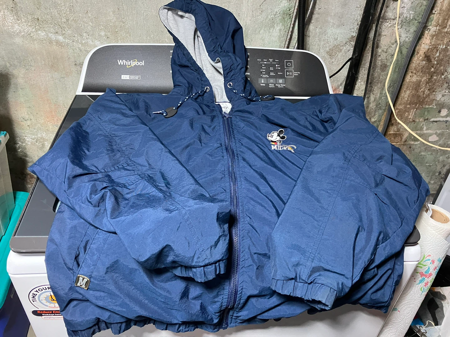 Mickey Mouse Navy Blue Windbreaker Jacket