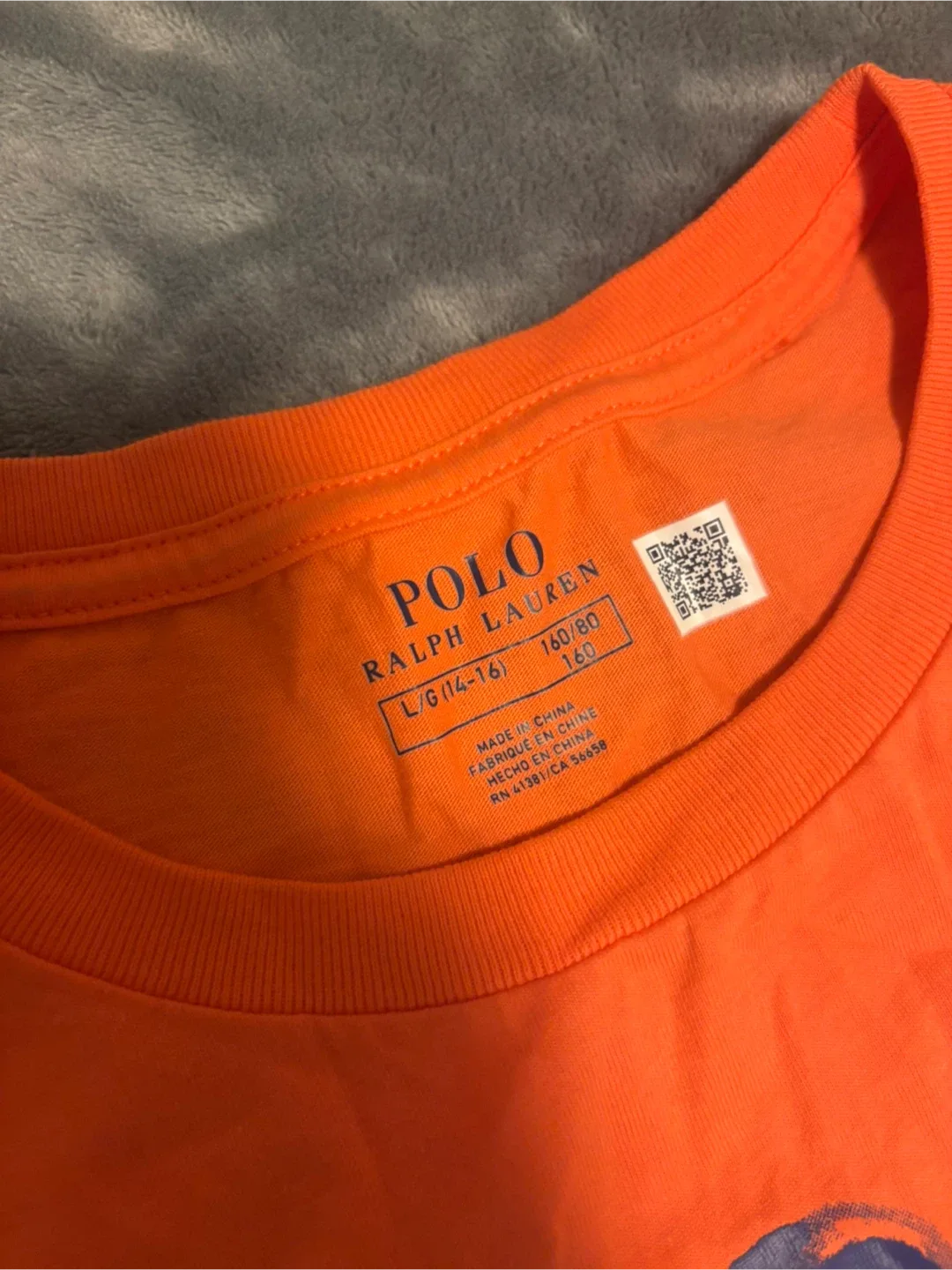 Polo Ralph Lauren Orange T-Shirt - Size L (14-16) image indicator(3)