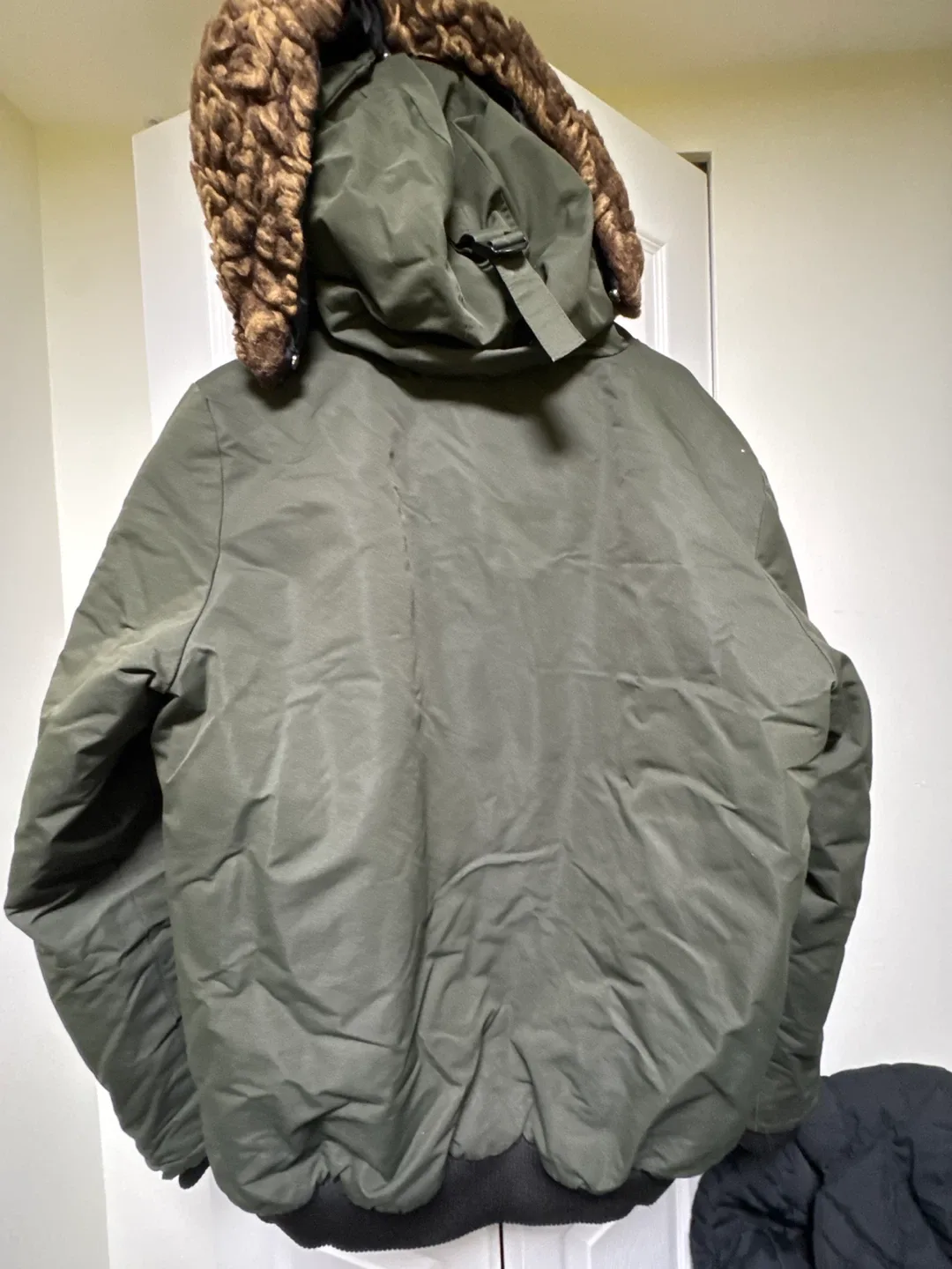REDEXPERT Olive Green Winter Bomber Jacket image indicator(2)