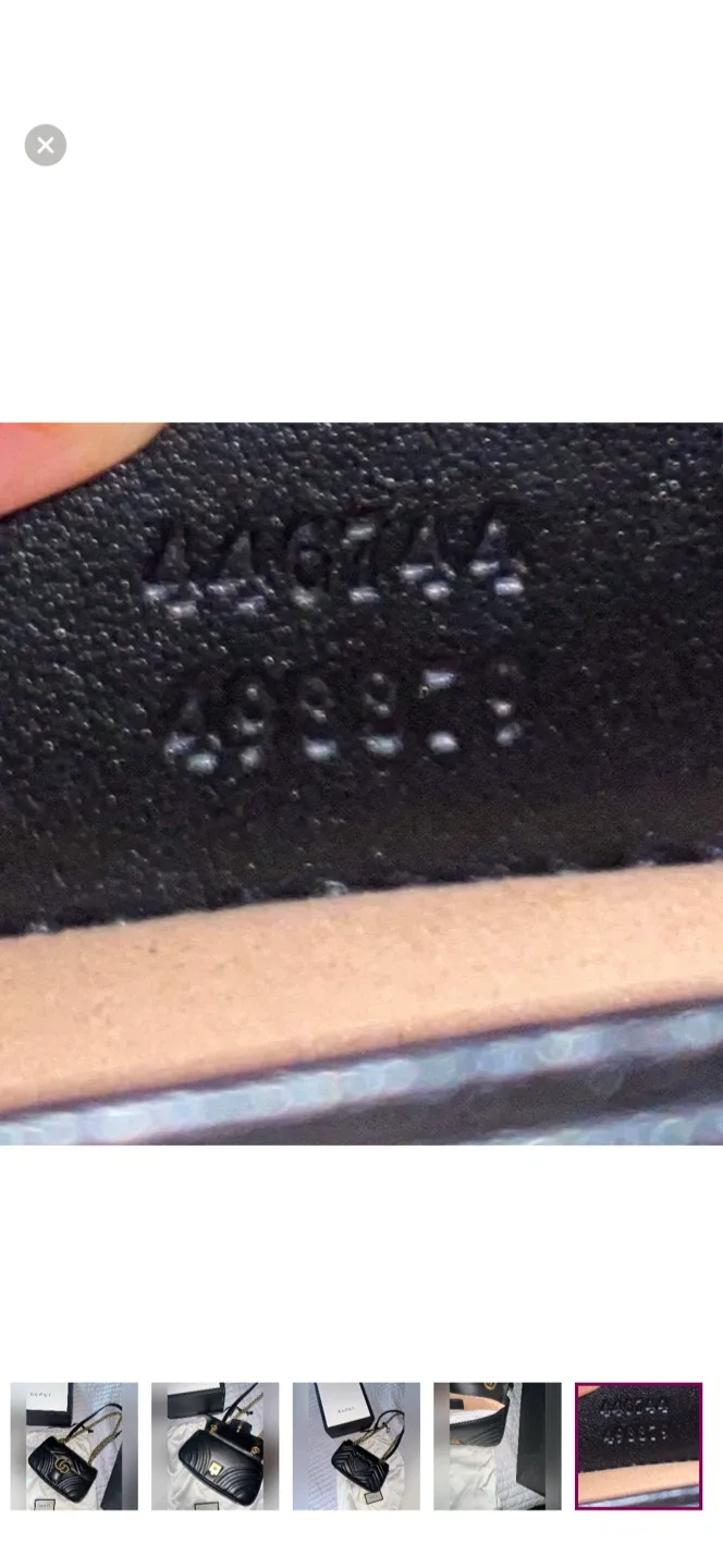 Gucci GG Marmont matelassé small shoulder bag black leather image indicator(10)