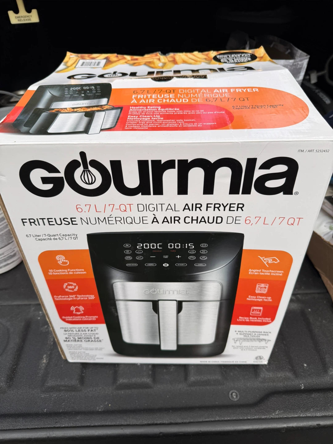 Gourmia 6.7L/7-QT Digital Air Fryer