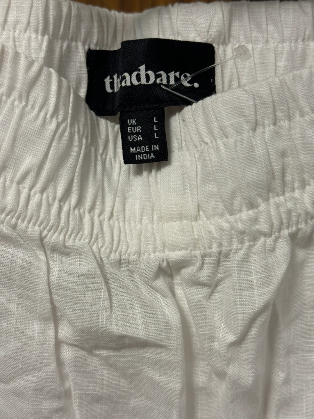 New Threadbare White Pants - Size L - photo 2