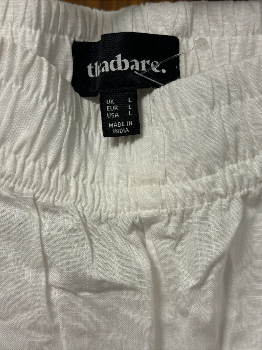 New Threadbare White Pants - Size L image indicator(2)