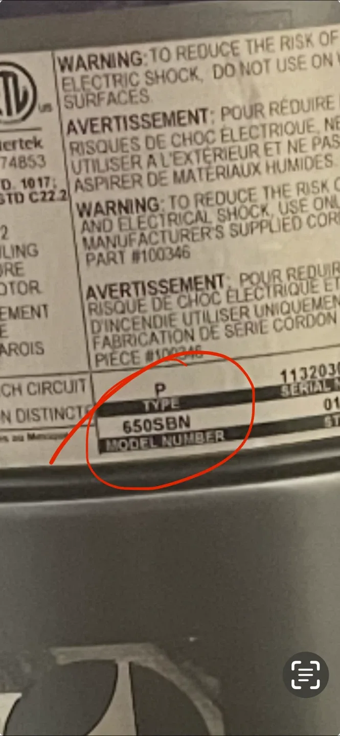 Beam Alliance 650SB Central Vacuum image indicator(3)