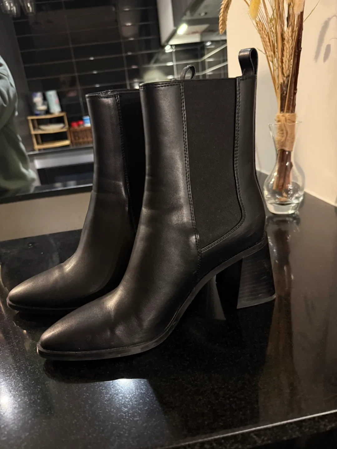 Black Ankle Boots - Size 6 image indicator(2)