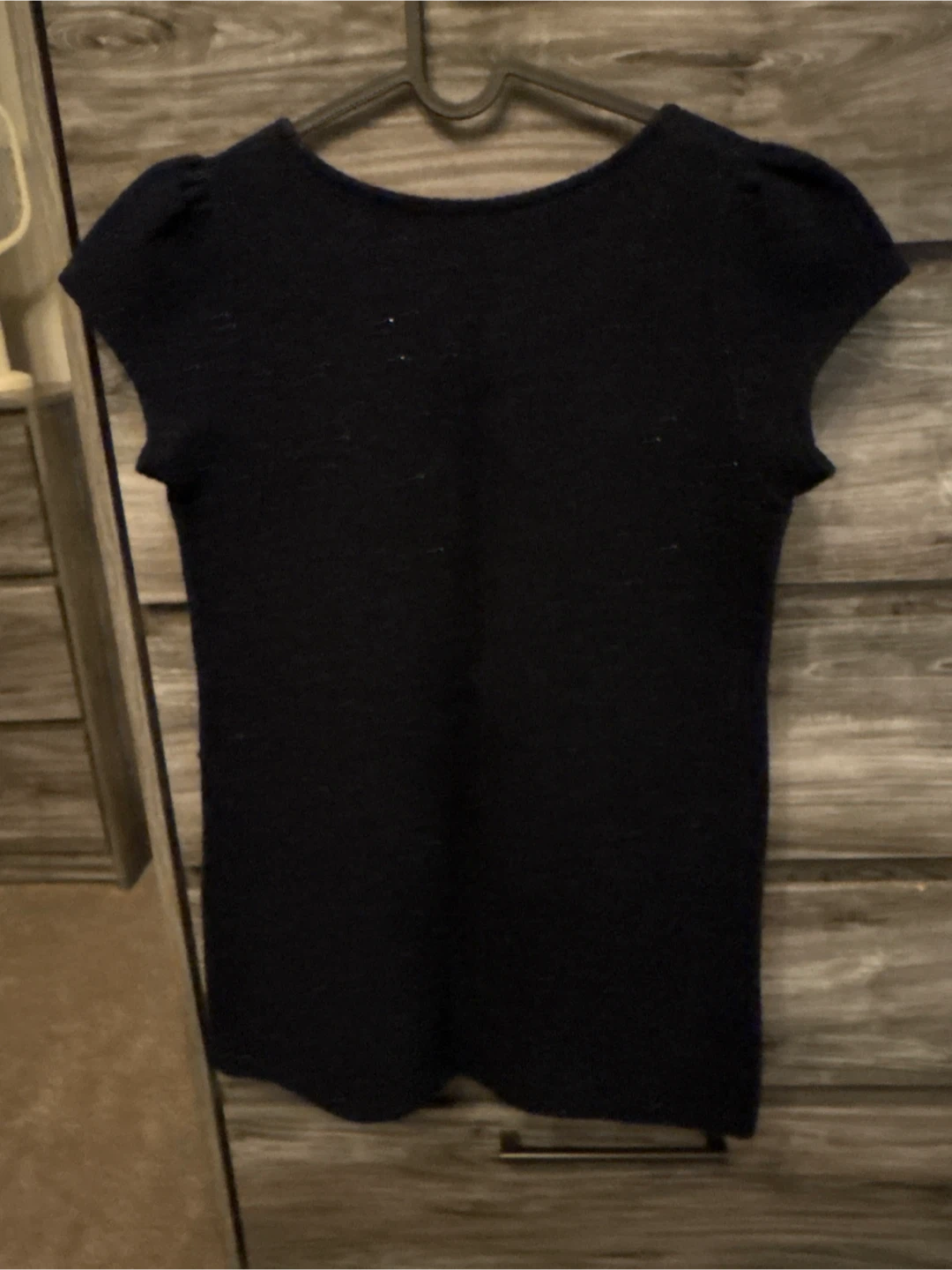 Navy Blue Short Sleeve Dress - photo 4