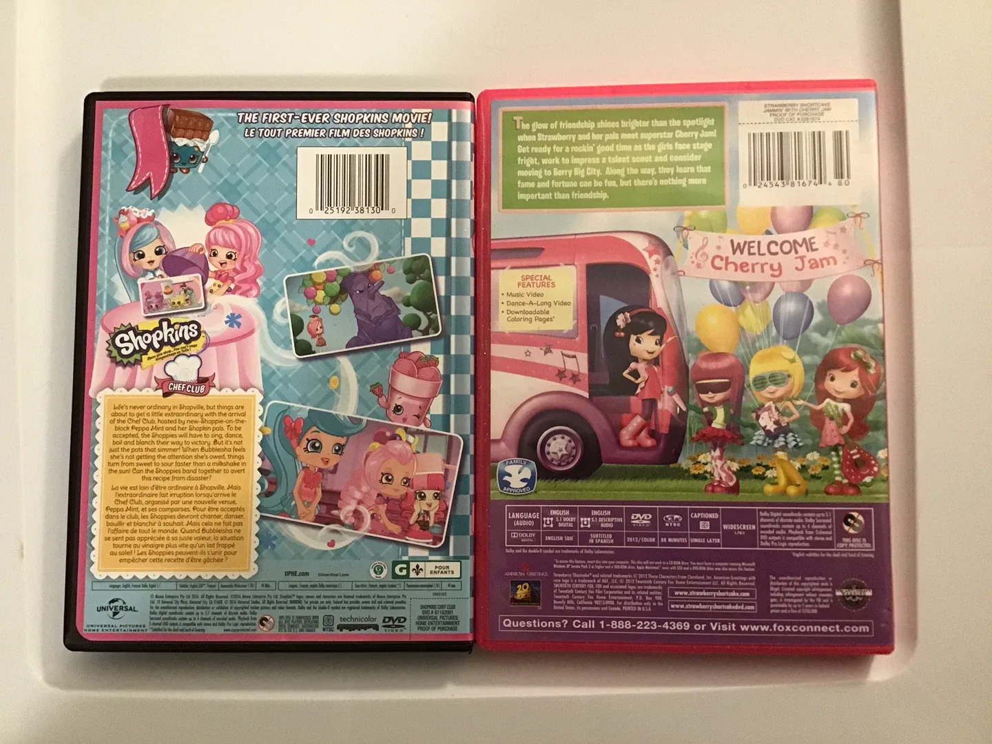 🤩Shopkins Movie & Strawberry Shortcake DVD image indicator(2)