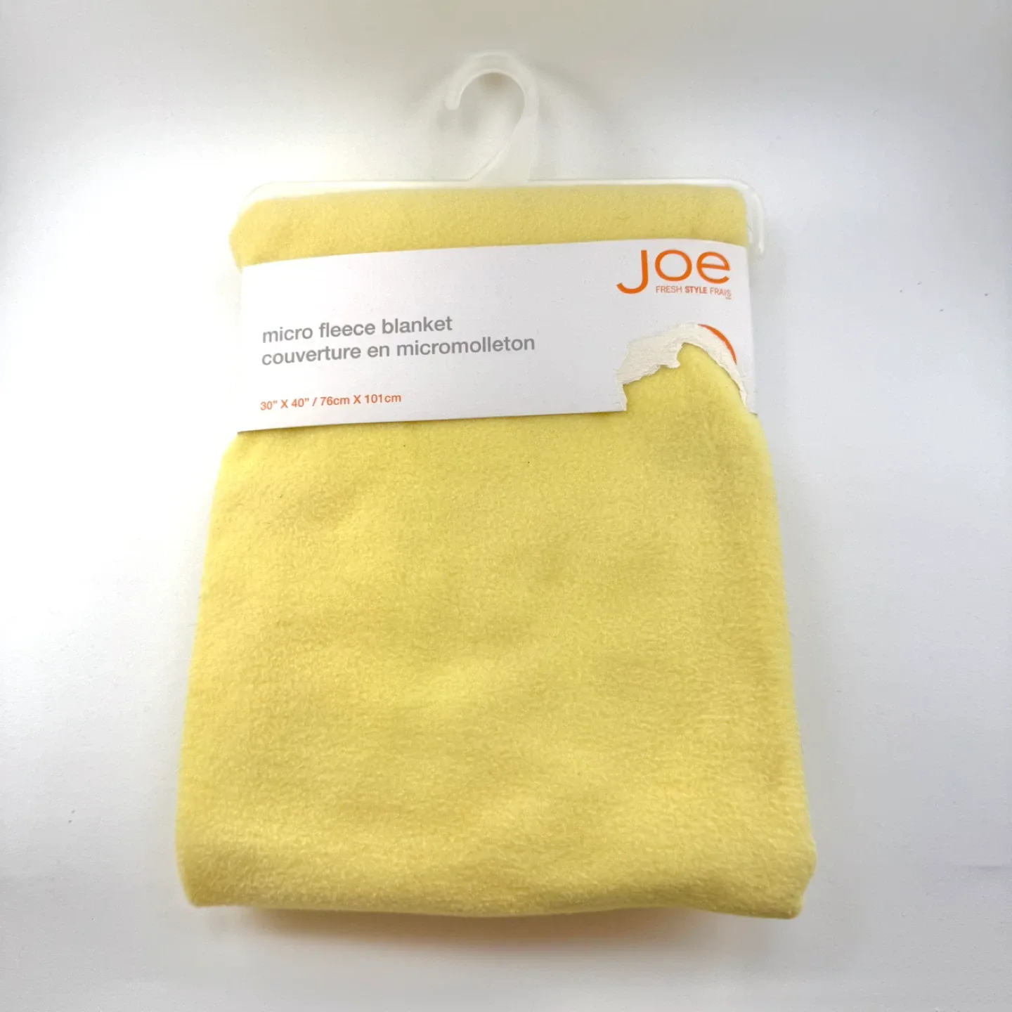 New yellow baby fleece blanket thumbnail