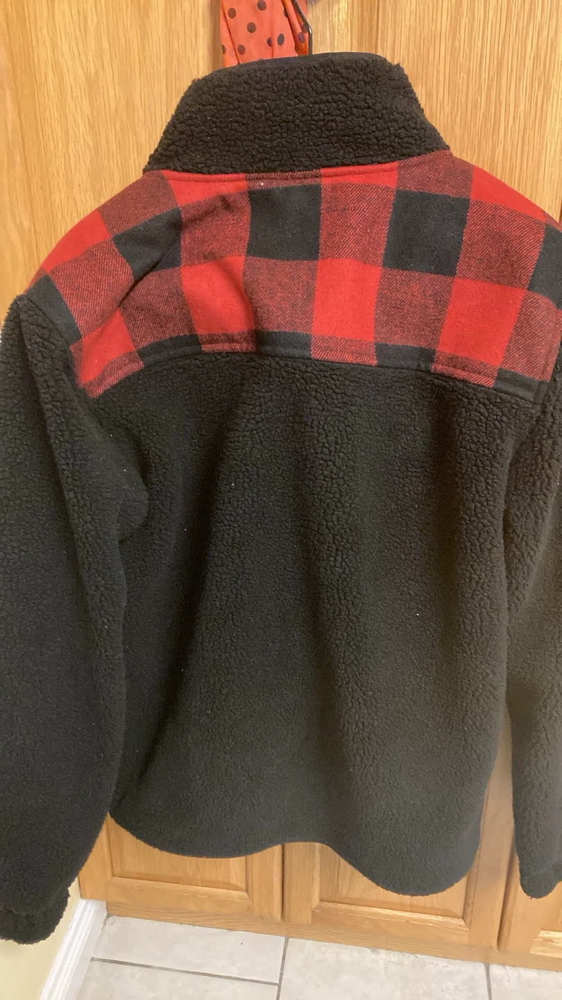 Roots Motif Black Buffalo Sherpa Pullover - L/G - photo 2