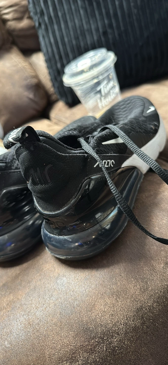 Nike Air Max 270 Black Sneakers size 4