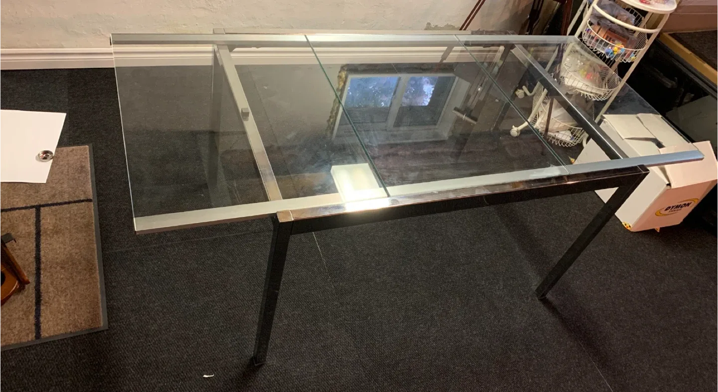 Expandable IKEA Glass Top Dining Table*negotiable image indicator(2)