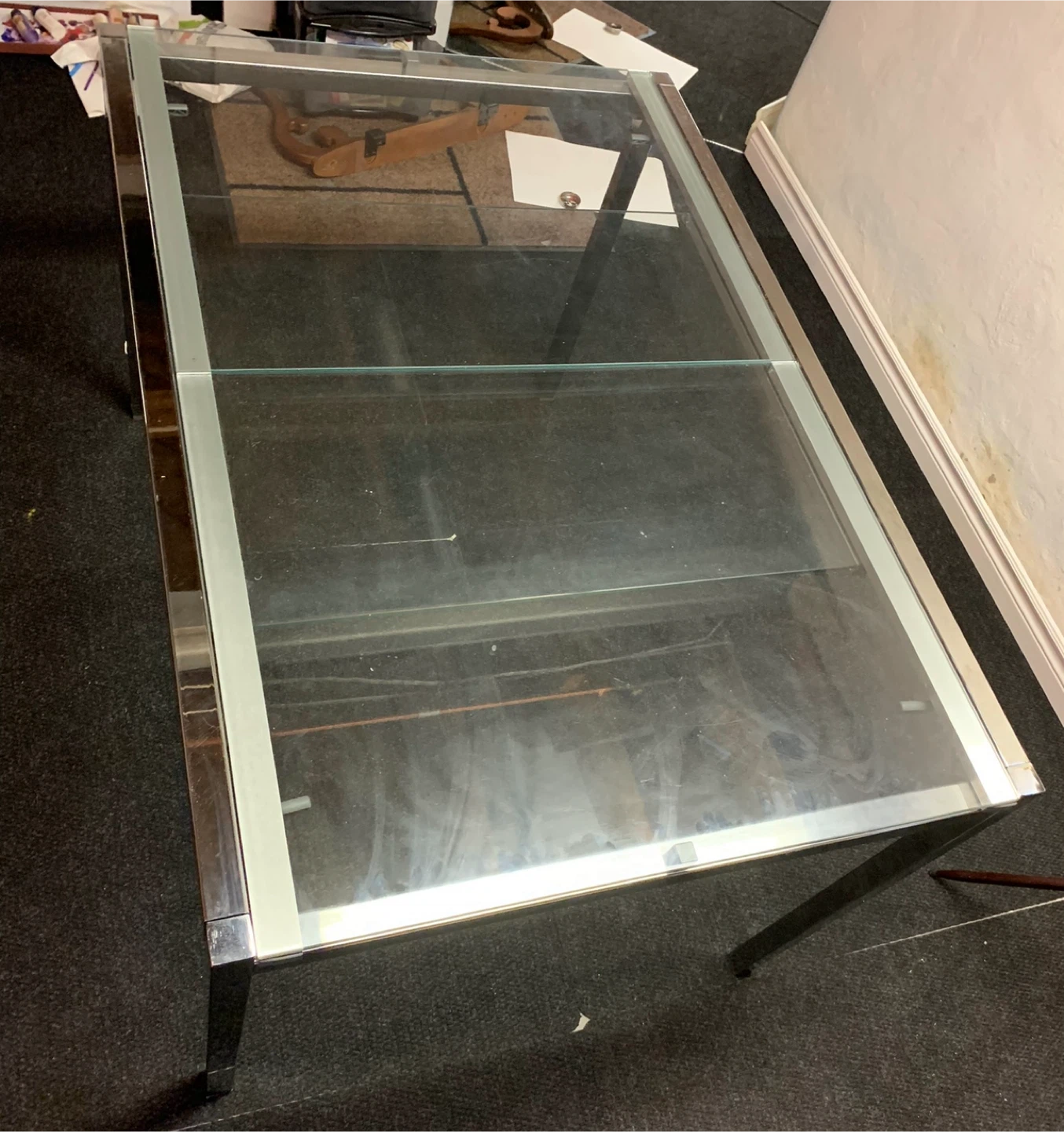 Expandable IKEA Glass Top Dining Table*negotiable