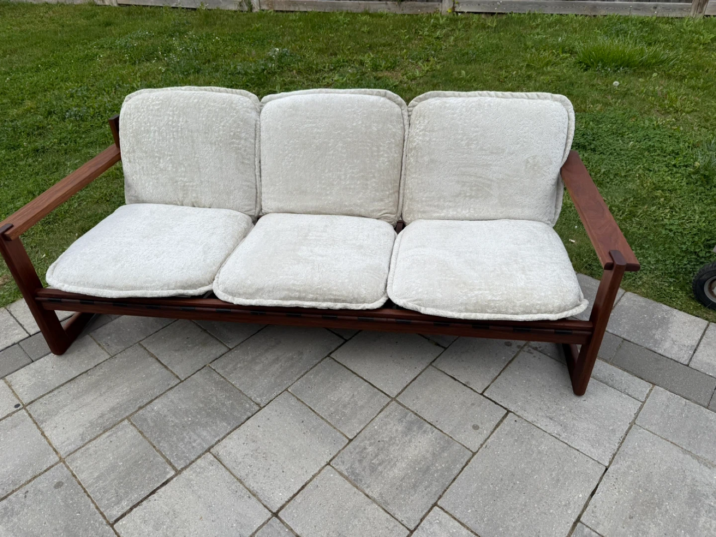 Mcm Danish Teak Sofa Fully Restored - photo 5